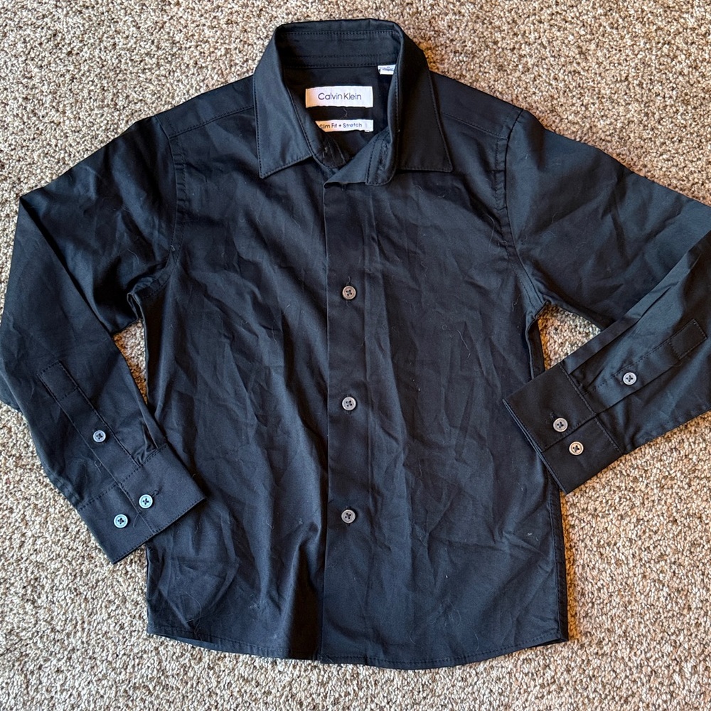 Calvin Klein | Long-Sleeve Button Shirt Black